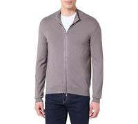 Armani Exchange Men's Essential, Long Sleeve Zip Closure Cardigan Sweater, Grey, XXL