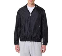 Armani Exchange Men's Essential, Tone on Tone Monogram Logo Texture Blouson Jacket, Blue, XS