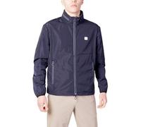 Armani Exchange Men's Lightweight Zip-up Hooded Windbreaker Jacket,Blue, X-Large