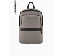 Armani Exchange Men's Madrid. Sustainable, contrasting inner lining Backpack,Grey,One size