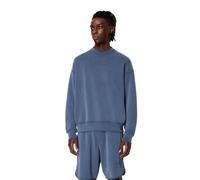 Armani Exchange Men's Modal Cotton Debossed Logo Pullover Crewneck Sweatshirt, Blue AVIO, XL