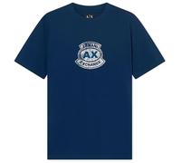 Armani Exchange Men's Printed Vintage Front Logo T-Shirt,Blue,S