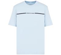 Armani Exchange Men's Regular fit, Constrast Logo line T-Shirt,Blue,XL