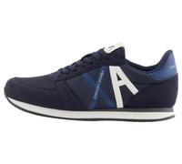 Armani Exchange Men's Rio, Side Logo Sneaker Lace up Night Sky+ Off White,39