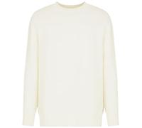 Armani Exchange Men's Round Neck, Cuffed Sleeves,Pullover Sweater,White,S