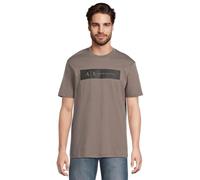 Armani Exchange Men's Short Sleeve Contrast Logo T-Shirt Grey L