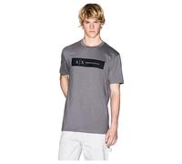 Armani Exchange Men's Short Sleeve Contrast Logo T-Shirt Grey S