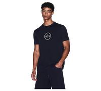 Armani Exchange Men's Short Sleeve Round Collar Circle Logo T-Shirt Blue XL