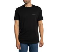 Armani Exchange T-Shirt Herren Regular Fit Kurzarm Rundhals Baumwolle Schwarz XXL