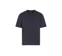 Armani Exchange Men's Short Sleeve Side Pocket Round Collar T-Shirt Blue M