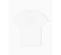 Armani Exchange Men's Short Sleeve Tone on Tone Logo Round Collar T-Shirt Off White XL