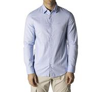 Armani Exchange Herren-Langarmhemd 8nzcgb_z8anz Slim Fit Oxford Blau M