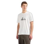 Armani Exchange Men's The Urban expeditio, Sustainable, Photo Print, hd Logo T-Shirt Off White NY,XXL