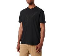 Armani Exchange Men's The Urban Expedition, Sustainable, Eagle Artwork T-Shirt Black,XS