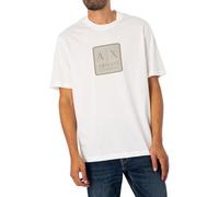Armani Exchange Men's The Urban Expedition, Sustainable, hd Front Logo T-Shirt Off White,XL