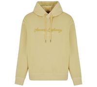 Armani Exchange Men's Urban Heights, cornely Logo Signature, Hooded Sweatshirt, Yellow, M