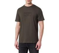 Armani Exchange Men's Urban Heights, Sustainable, Embroidered Logo Lettering,Regular Fit,Black,S