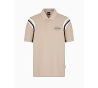 Armani Exchange Men's Utility Edge, Color Contrast Armhole Stripes, Embroidered Logo,Regular Fit,Brown,S
