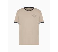 Armani Exchange Men's Utility Edge, Sustainable, Color Contrast, Embroidered Logo,Regular Fit,Brown,S
