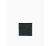 Armani Exchange Milano Bifold Credit Card with Coin Pocke, Schwarz , Taglia Unica, Lifestyle