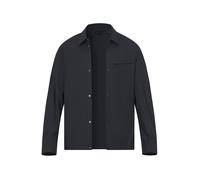 ARMANI EXCHANGE Overshirt Herren Umlegekragen Mikrofaser schwarz, XXL