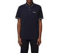 ARMANI EXCHANGE Poloshirt mit kurzen Ärmeln aus elastischer Baumwolle für Herren, Farbe Marine, Modell 8NZFFM ZJ5DZ 1510, Marineblau, Large