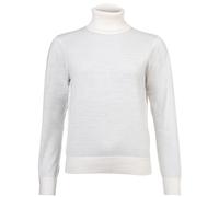 Armani Exchange Women's Long Sleeve Side Signed Logo Pullover Sweater, White, XS