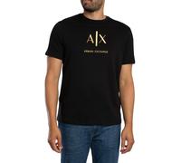 Armani Exchange Schlankes Grafik T-Shirt, Schwarz XL