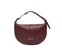 Armani Exchange Schultertasche aus Kunstleder, Bordeaux, Groove-Design, 1 Fach mit Reißverschluss, 52 x 32 x 20 cm, mit Innenzubehör