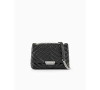 Armani Exchange Schultertasche schwarz, Lederimitat, Damen