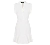 Armani Exchange - Sleeveless White Dress With Mandarin Collar - Größe 6 - weiß