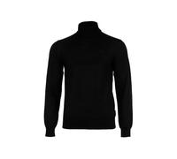 AX ARMANI EXCHANGE Herren Rollkragenpullover - Feinstrick, Schurwolle, Logo, einfarbig Schwarz M