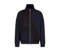Armani Exchange - Sweatshirt für Herren, Durchgehender Reißverschluss, Baumwolle (Marine) S