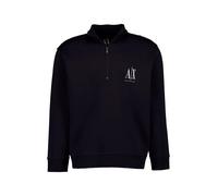 Armani Exchange Men's, Icon Project, Embroidered Logo, Front Zip Sweatshirt, Deep Navy, XL