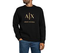 Armani Exchange Sweatshirt Mit Logo-Grafik, Schwarz M