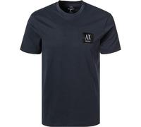 ARMANI EXCHANGE T-Shirt Herren Regular Fit Kurzarm Rundhals Baumwolle blau, M