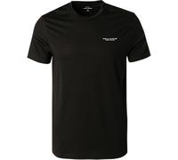 ARMANI EXCHANGE T-Shirt Herren Regular Fit Kurzarm Rundhals Baumwolle schwarz, L