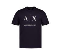 ARMANI EXCHANGE T-Shirt Herren Slim Fit Kurzarm Rundhals Baumwolle blau, S