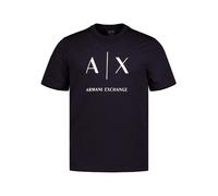 ARMANI EXCHANGE T-Shirt Herren Slim Fit Kurzarm Rundhals Baumwolle blau, XXL