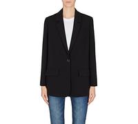 Armani Exchange Unisex Sustainable, Cross Gender, Single Button Closure Business Casual Blazer, Schwarz, XS EU