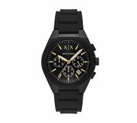 Armani Exchange Herren Analog Quarz Uhr mit Silikon Armband AX7165SET