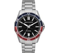 Armani Exchange Watch for Men, Quartz Three Hand Date Movement and 44mm Case Size with Stainless Steel or Silicone Strap