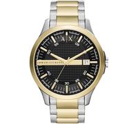 Armani Exchange Watch For Men, Quarz-Dreizeiger-Datumwerk und 46mm Gehäusegröße mit Edelstahlarmband