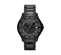 Quarzuhr ARMANI EXCHANGE, schwarz, grau, Armbanduhren, Herren, Armbanduhr, Herrenuhr, Edelstahlarmband, analog, Tag (24038545-0) schwarz, grau