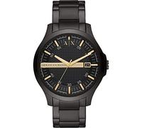 Armani Exchange Watch For Men, Quarz-Dreizeiger-Datumwerk und 46mm Gehäusegröße mit Edelstahlarmband
