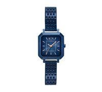 Quarzuhr ARMANI EXCHANGE, dunkelblau, blau, Armbanduhren, Damen, Armbanduhr, Damenuhr, Edelstahlarmband, analog (68002450-0) dunkelblau, blau