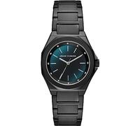 Armani Exchange Watch for Women, Quarz-Dreizeigerwerk und 34 mm Gehäusegröße mit Edelstahl- oder Lederarmband