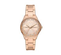 Armani Exchange Watch For Women, Quarz-Dreizeigerwerk und 36mm Gehäusegröße mit Edelstahlarmband