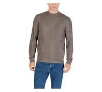 Armani Exchange - Wavy Texture Sweater - - Knitwear - Herren - Braun - XL