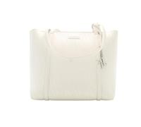 Armani Exchange Weißer Shopper für Damen aus beschichtetem Stoff mit Monogramm-Logo